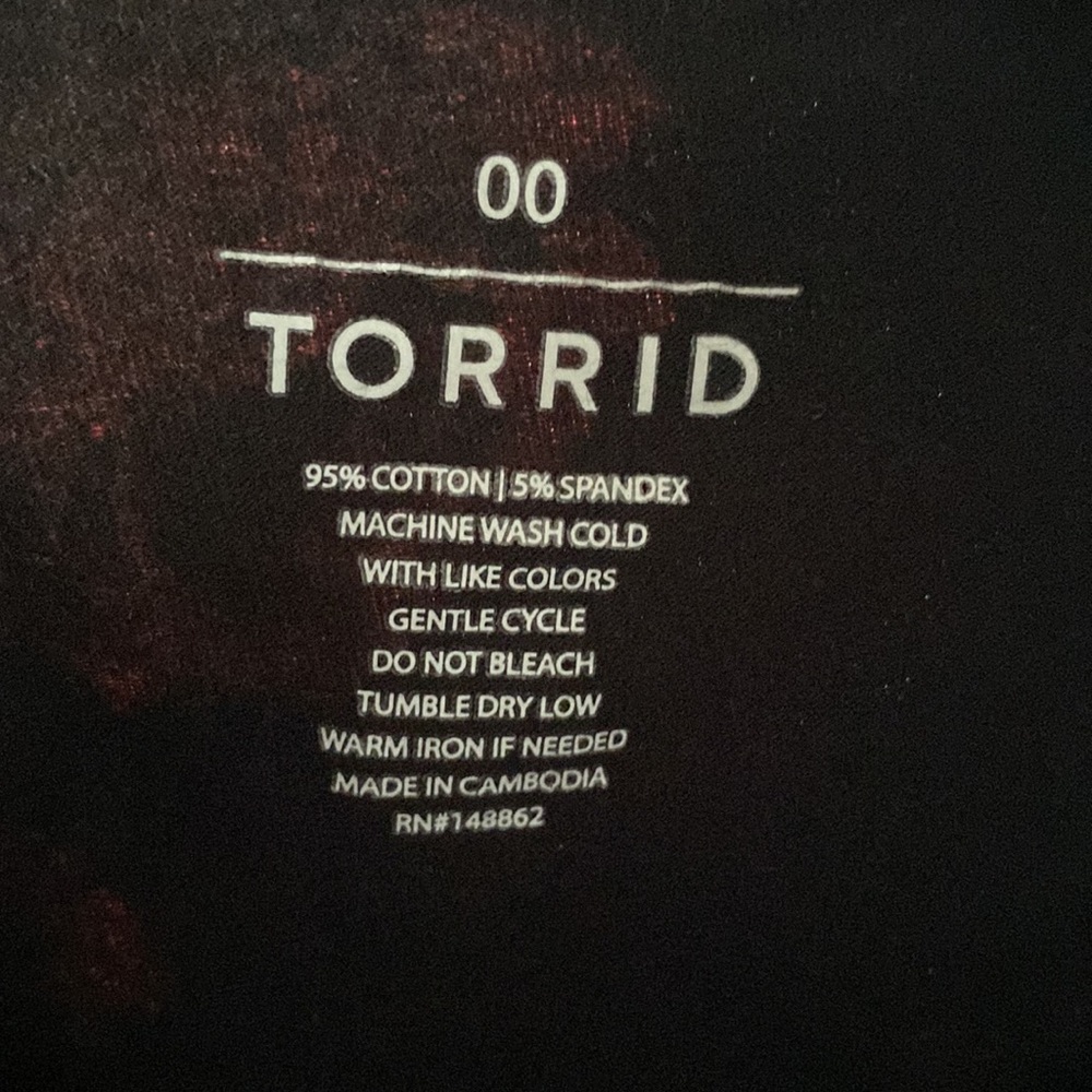 TORRID LEGGINGS ROSE FLORAL PRINT - Picture 6 of 6